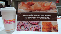 Dunkin' Menu Simplification, Tuesday, February 6, 2018, Orlando